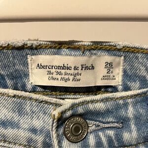 Abercrombie and fitch 90s straight ultra high rise